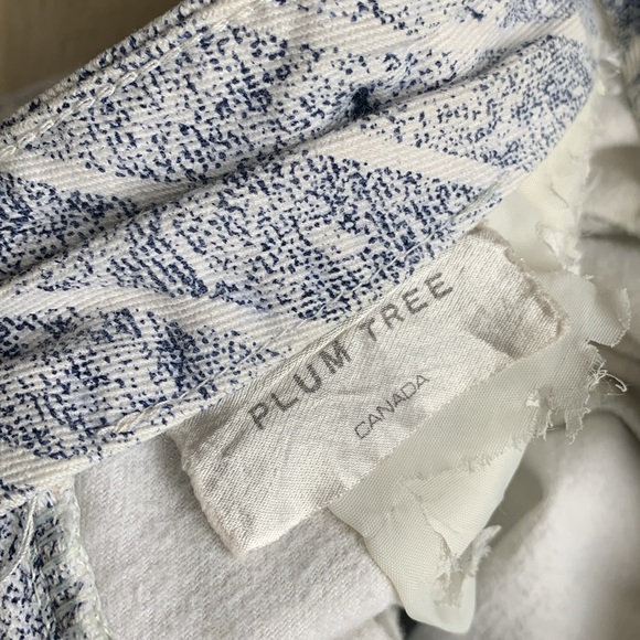 Vtg 80s striped denim pleated front suspender jeans 26 waist - Picture 6 of 13